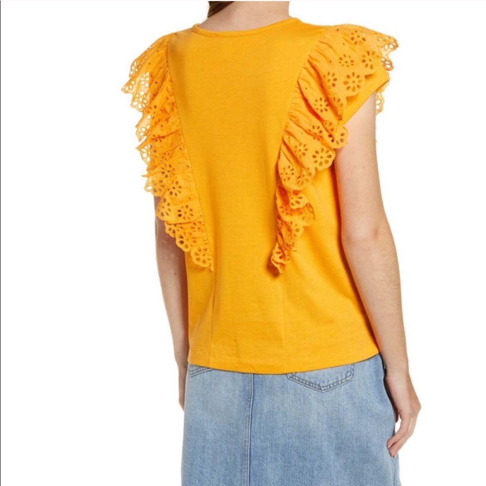 NWT Rachel Parcell Eyelet Tee - Picture 9 of 9